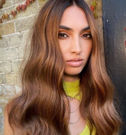 Bronasto-rjava barva las